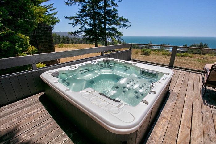 outdoor jacuzzi as therapy