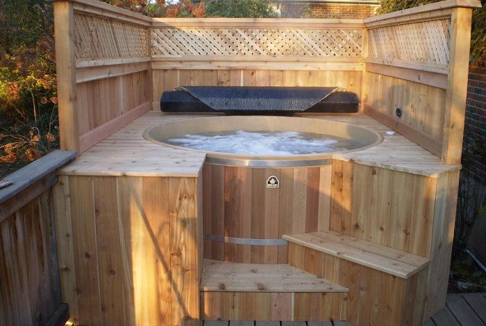 outdoor jacuzzi as therapy