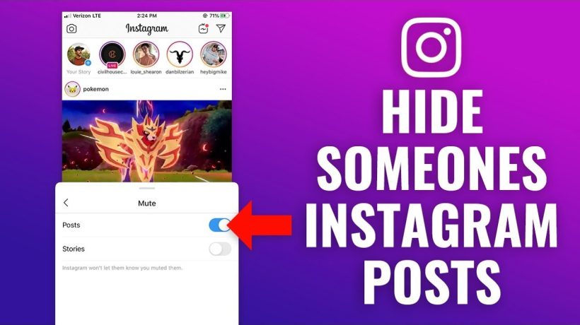 How to hide posts from someone on Instagram?