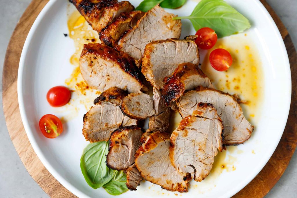 How do you keep pork from drying out in an air fryer?