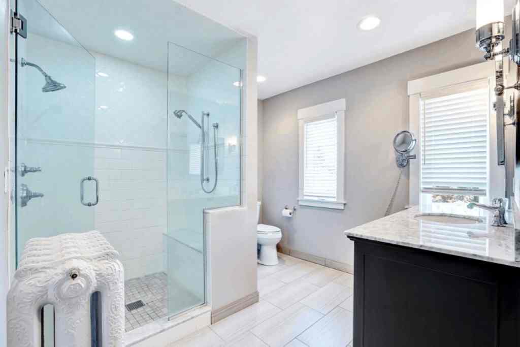 How do you keep a glass shower door spotless