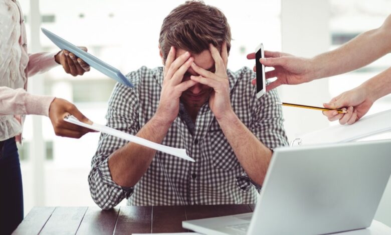 What are the 4 A's of stress management?