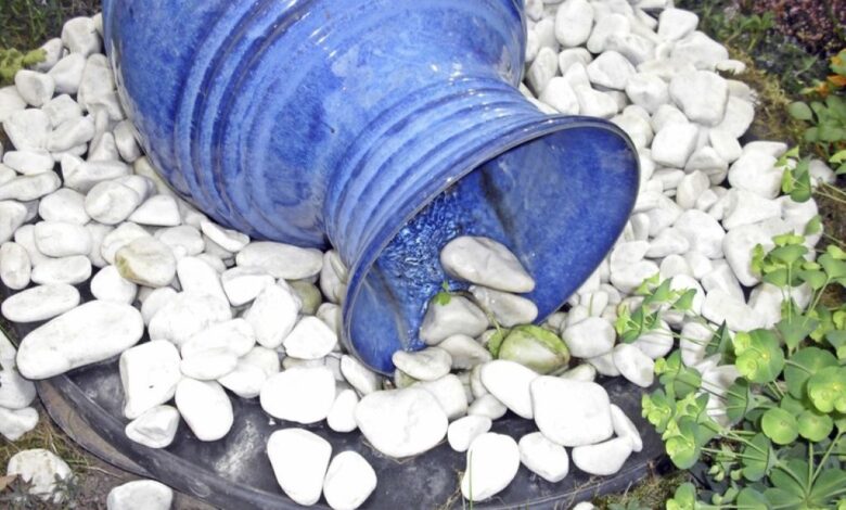 How do you clean outdoor white stone