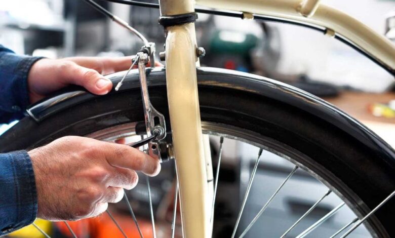 How do you adjust a bike brake