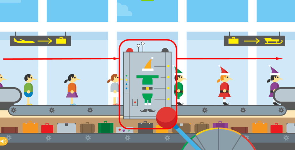 How do you play wind tunnel on santa tracker