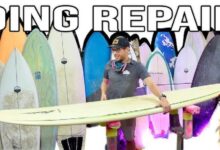 How to fix a hole in a foam surfboard