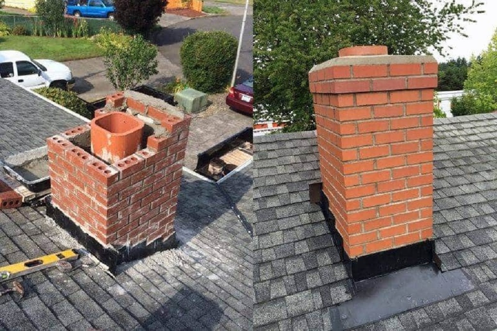 How do you repair a cracked chimney crown