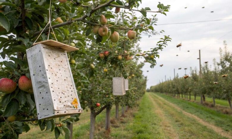 Using Sticky Traps With Homemade Bait for Fruit Flies in Orchards