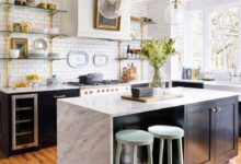 Are floating shelves sturdy enough for kitchen storage?