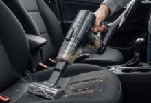 Affordable handheld vacuum with strong suction cleaning car interior upholstery
