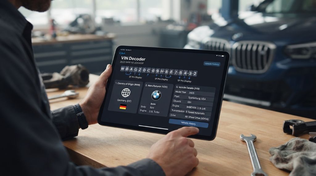 Vehicle identification number breakdown guide