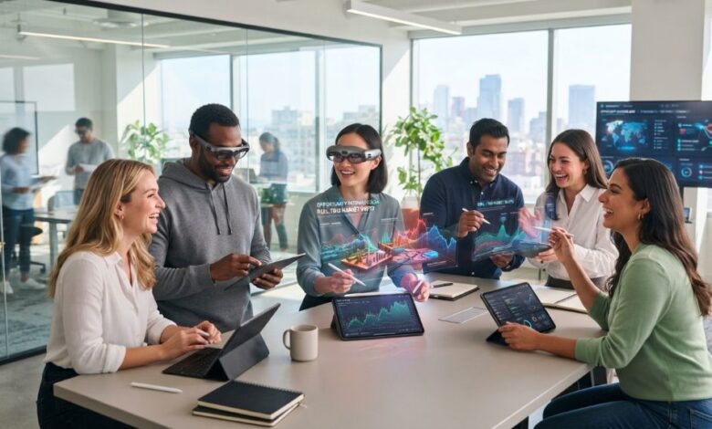 Workers using AI tools to adapt to changing business opportunities